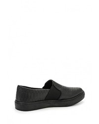 Женские черные кожаные слипоны от Catherine