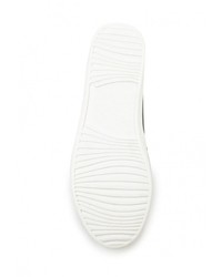 Женские черные кожаные слипоны от Catisa