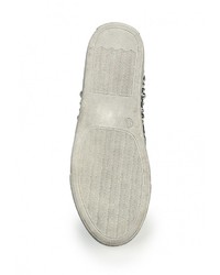 Женские черные кожаные слипоны от Damerose