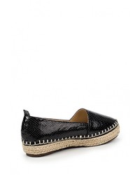 Женские черные кожаные слипоны от Elita