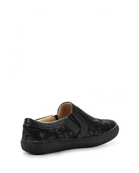 Женские черные кожаные слипоны от Ideal