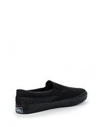 Мужские черные кожаные слипоны от Kylie