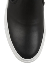 Женские черные кожаные слипоны от Common Projects