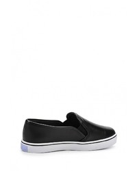 Женские черные кожаные слипоны от Lilly's Closet