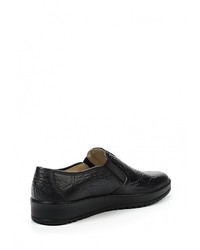 Мужские черные кожаные слипоны от Salamander