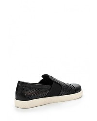 Женские черные кожаные слипоны от See by Chloe