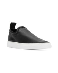 Женские черные кожаные слипоны от Joseph