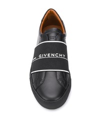 Мужские черные кожаные слипоны от Givenchy