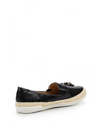 Женские черные кожаные слипоны от Springway