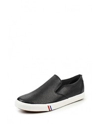 Мужские черные кожаные слипоны от Zenden Active