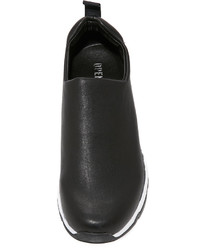 Женские черные кожаные слипоны от Opening Ceremony