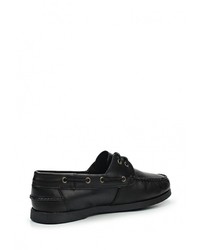 Черные кожаные топсайдеры от Storm