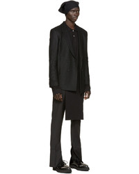 Черные кожаные туфли дерби с шипами от Alexander McQueen