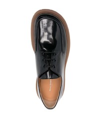Черные кожаные туфли дерби от Maison Margiela