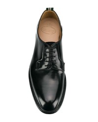 Черные кожаные туфли дерби от Green George