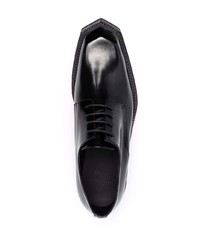Черные кожаные туфли дерби от Martine Rose