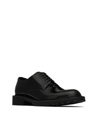 Черные кожаные туфли дерби от Saint Laurent