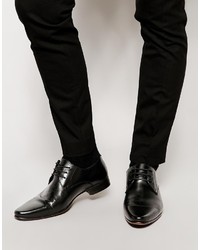 Черные кожаные туфли дерби от Asos