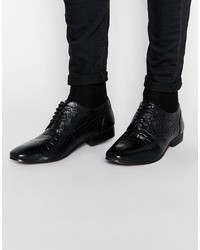 Черные кожаные туфли дерби от Asos