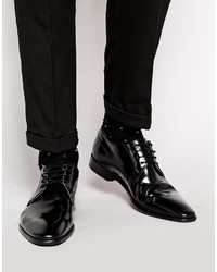 Черные кожаные туфли дерби от Ben Sherman