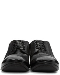 Черные кожаные туфли дерби от Marsèll