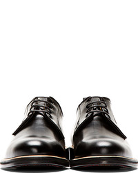 Черные кожаные туфли дерби от Carven
