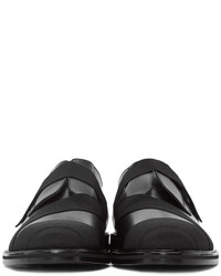 Черные кожаные туфли дерби от Robert Geller