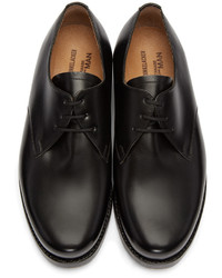 Черные кожаные туфли дерби от Junya Watanabe