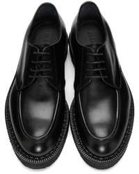 Черные кожаные туфли дерби от Jil Sander