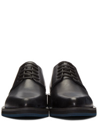 Женские черные кожаные туфли дерби от Jil Sander Navy
