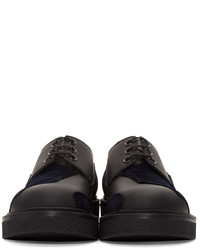 Черные кожаные туфли дерби от Lanvin