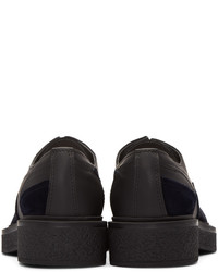 Черные кожаные туфли дерби от Lanvin