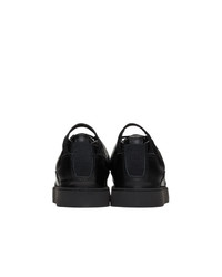 Черные кожаные туфли дерби от Doublet