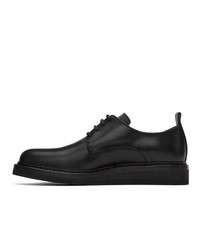 Черные кожаные туфли дерби от Ann Demeulemeester