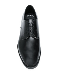 Черные кожаные туфли дерби от Doucal's