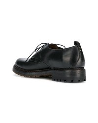 Черные кожаные туфли дерби от Silvano Sassetti