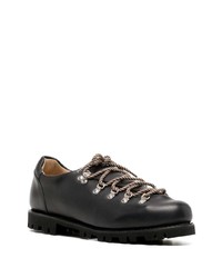 Черные кожаные туфли дерби от Paraboot