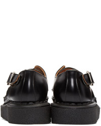 Черные кожаные туфли дерби от Comme des Garcons