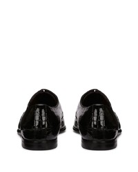 Черные кожаные туфли дерби от Dolce & Gabbana