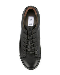 Черные кожаные туфли дерби от Maison Mihara Yasuhiro