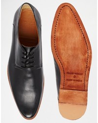 Черные кожаные туфли дерби от Frank Wright