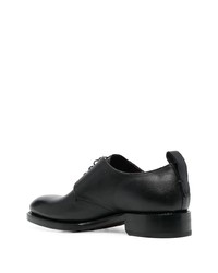 Черные кожаные туфли дерби от Brioni