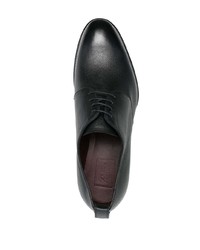 Черные кожаные туфли дерби от Brioni