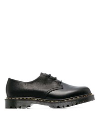 Черные кожаные туфли дерби от Dr. Martens