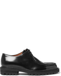 Черные кожаные туфли дерби от Dries Van Noten