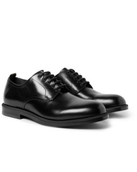 Черные кожаные туфли дерби от Dunhill