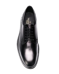 Черные кожаные туфли дерби от Valentino