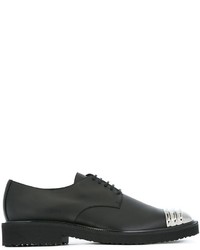 Черные кожаные туфли дерби от Giuseppe Zanotti Design