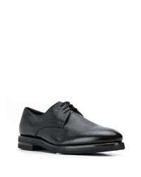 Черные кожаные туфли дерби от Henderson Baracco