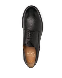 Черные кожаные туфли дерби от Doucal's